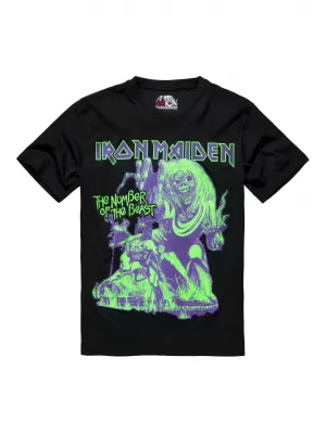 Moška majica s kratkimi rokavi BRANDIT IRON MAIDEN BD61050 ČRNA