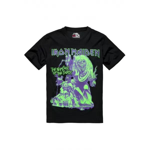  Moška majica s kratkimi rokavi BRANDIT IRON MAIDEN BD61050 ČRNA 