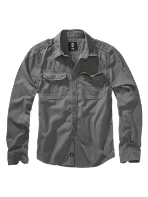 Srajca BRANDIT VINTAGE BD9373 OGLJE SIVA