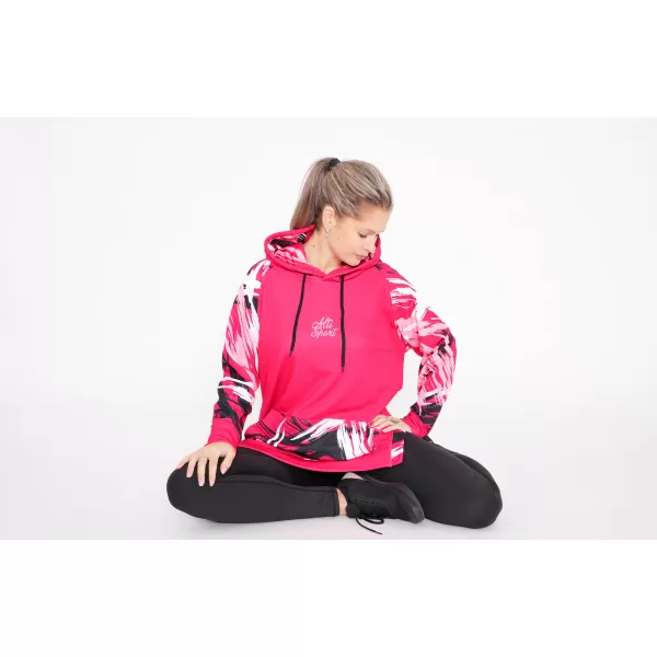  Ženski funkcionalni podaljšani pulover premium ALTISPORT VOJ/ALW039MI03 VIVA MAGENTA 