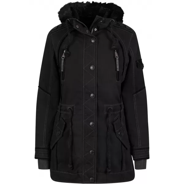  Ženska parka BRANDIT BD33122 ČRNA 