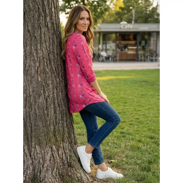  Ženska majica s kratkimi rokavi KIXMI TRISHA ROZA 