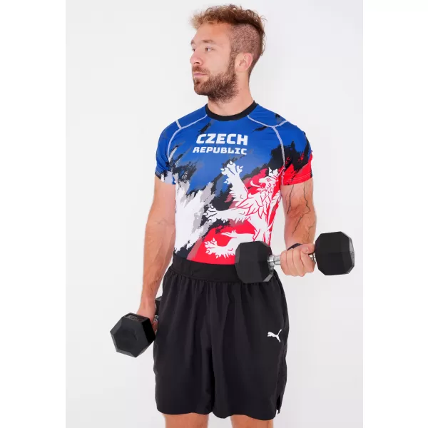  Moška funkcionalna kompresijska majica s kratkimi rokavi premium ALTISPORT VOJ/ALM036TR04 PROGE 