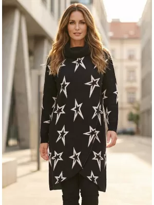 Ženski pulover KIXMI TONYA ČRNA