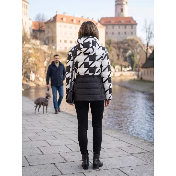  Ženska jakna ALTISPORT DARCIA ČRNO/BELO 