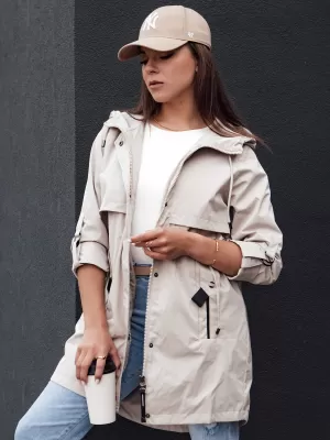 Ženska jakna DSTREET STYLE QUEEN TY4394 SVETLO SIVA