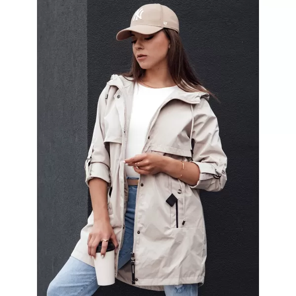  Ženska jakna DSTREET STYLE QUEEN TY4394 SVETLO SIVA 
