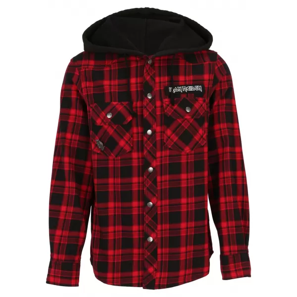  Moški pulover BRANDIT IRON MAIDEN BD61048 TEMNO RDEČA/ČRNA 