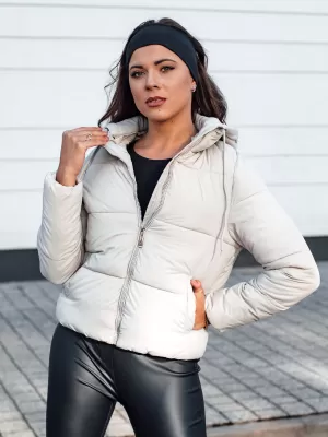 Ženska jakna DSTREET NORDPUFF SVETLO SIVA