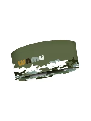 Otroški športni naglavni trak CAMOUFLAGE KHAKI WAMU