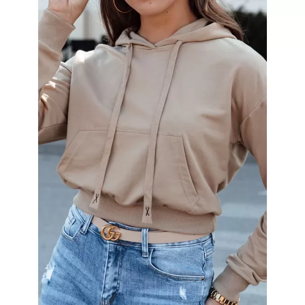  Damske trenirke DSTREET TRENDHOOD BY1311 KARAMELA 