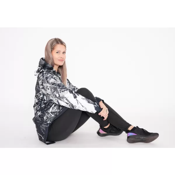 Ženski funkcionalni podaljšani pulover premium ALTISPORT VOJ/ALW018MI03 ČRNO-BELO 