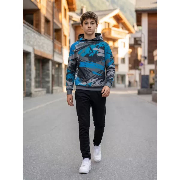  Otroški premium funkcionalni pulover ALTISPORT VOJ/ALK014MI01 ČRNA/KEROZIN 