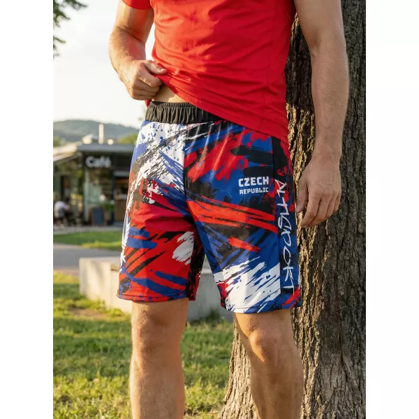  Moške premium funkcionalne kratke hlače brez žepov ALTISPORT VOJ/ALM036KRA02 ČEŠKI 