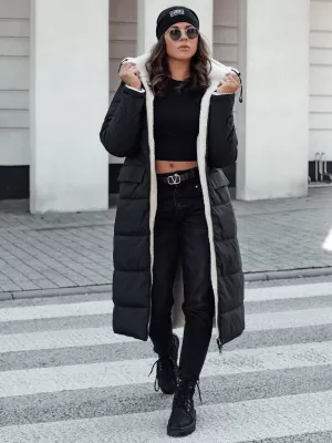 Plašč DSTREET GLAMPUFF TY4606 ČRN