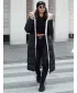 Plašč DSTREET GLAMPUFF TY4606 ČRN