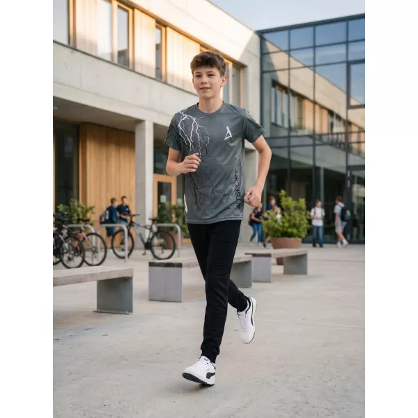  Otroška premium funkcionalna majica ALTISPORT VOJ/ALK004TR01 GRAFIT 