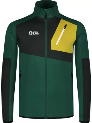 Moški powerfleece pulover NORDBLANC RIVER ZELENA