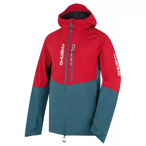  Moška hardshell jakna HUSKY NICCO M RDEČA/TURKIZNA 