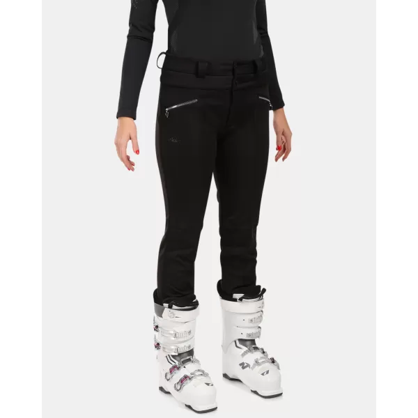  Ženske smučarske softshell hlače KILPI MAURA-W WL0405KI ČRNA 