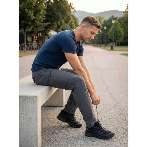  Moške hlače/kratke hlače ALTISPORT NoPrint NP/ALM2021NJ OGLJIK 