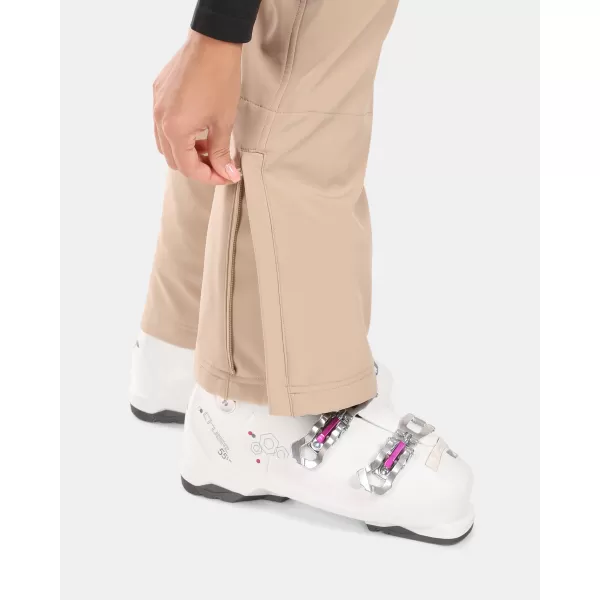  Ženske softshell smučarske hlače KILPI DIONE-W WL0408KI BEŽ 