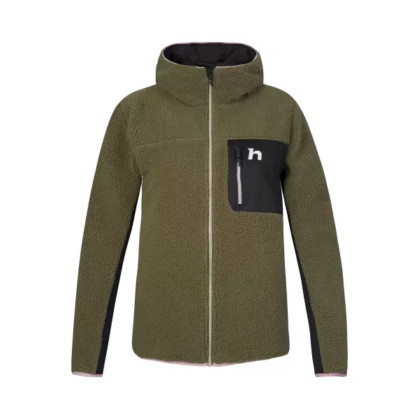  Ženski pulover HANNAH KOALA HOODY BRŠLJAN ZELENA/ANTRACIT 