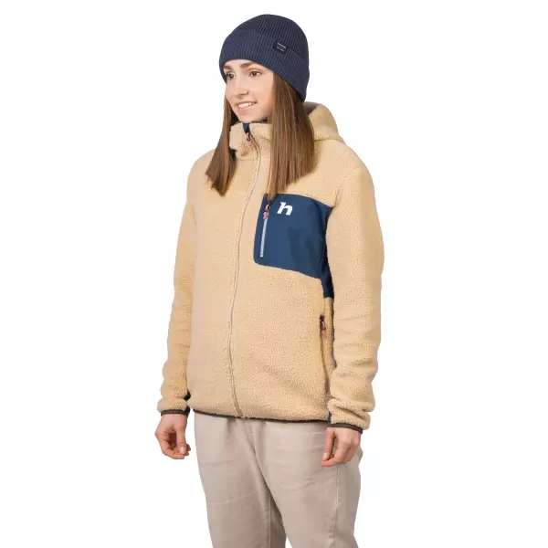  Ženski pulover HANNAH KOALA HOODY BEŽ/STRATIFICIRANO MORJE 