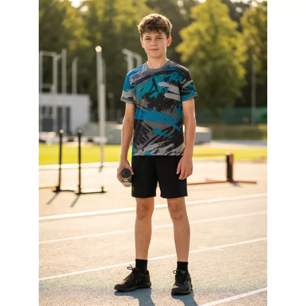  Otroška premium funkcionalna majica ALTISPORT VOJ/ALK014TR01 ČRNA/KEROZIN 