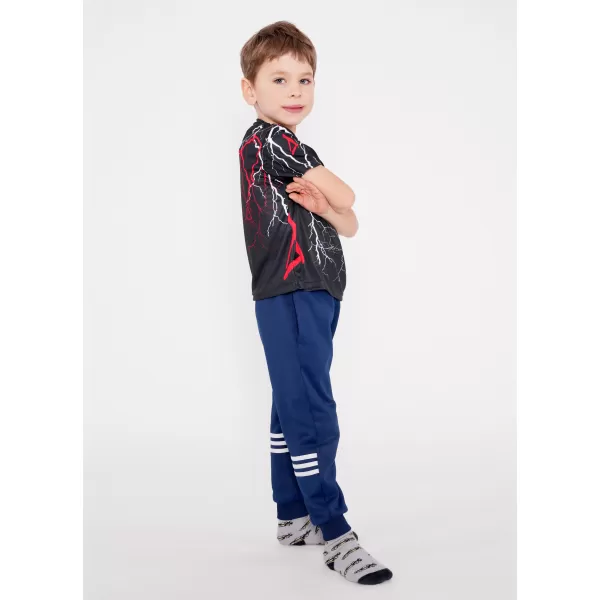  Otroška premium funkcionalna majica ALTISPORT VOJ/ALK004TR01 ČRNA/RDEČA 