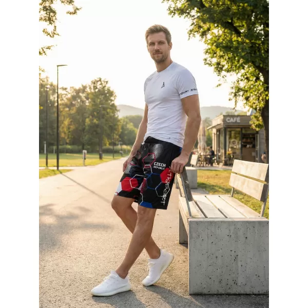  Moške premium funkcionalne kratke hlače brez žepov ALTISPORT VOJ/ALM036KRA02 HEKSA ČRNA 