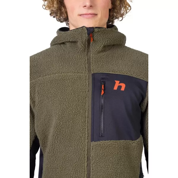  Moški pulover HANNAH KODIAK HOODY BRŠLJAN ZELENA/ANTRACIT 