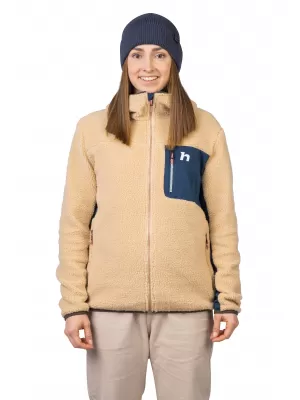 Ženski pulover HANNAH KOALA HOODY BEŽ/STRATIFICIRANO MORJE
