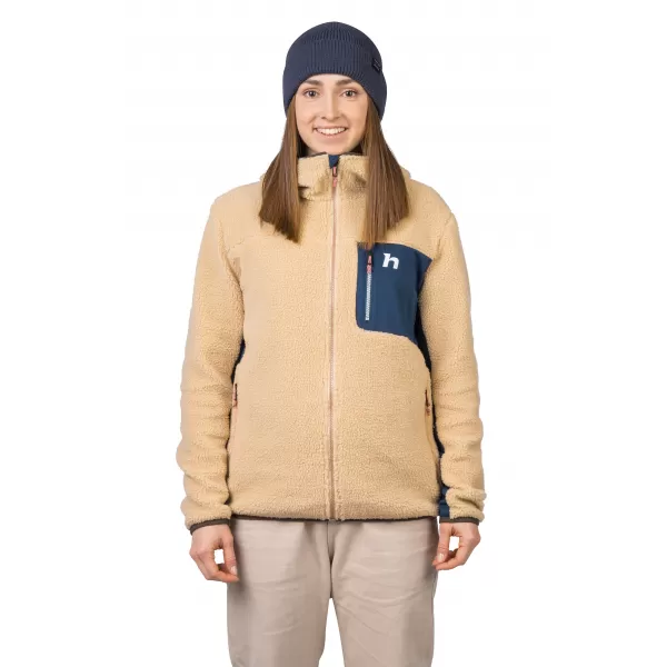  Ženski pulover HANNAH KOALA HOODY BEŽ/STRATIFICIRANO MORJE 
