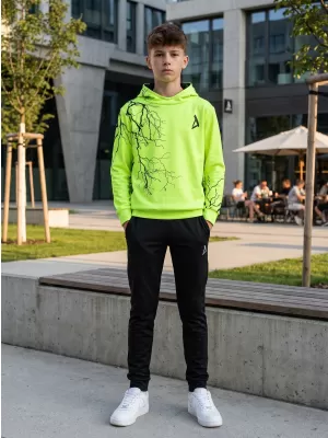Otroški premium funkcionalni pulover ALTISPORT VOJ/ALK004MI01 NEON RUMENA