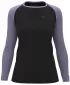 Ženska majica z dolgimi rokavi HANNAH LESLIE L/S ANTRACIT/GLICINIJA