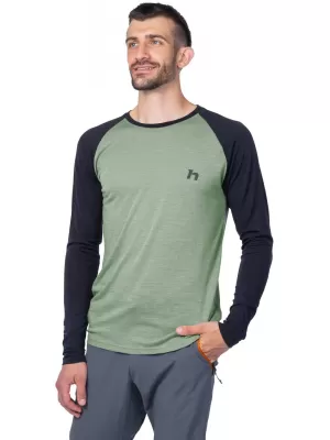 Moška majica z dolgimi rokavi HANNAH TAREGAN L/S ANTRACIT/ŠMARNICA