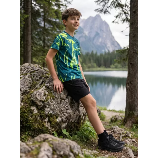  Otroška premium funkcionalna majica ALTISPORT VOJ/ALK010TR01 KEROZIN/RUMENA 