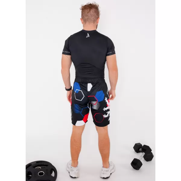  Moške premium funkcionalne kratke hlače brez žepov ALTISPORT VOJ/ALM036KRA02 HEKSA ČRNA 