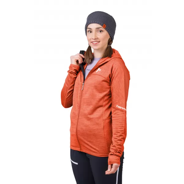  Ženski pulover HANNAH MEDA HOODY PIKANTNO POMARANČNO MEL 