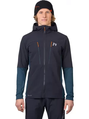 Moška jakna HANNAH TRANE HOODY ANTRACIT/STRATIFICIRANO MORJE
