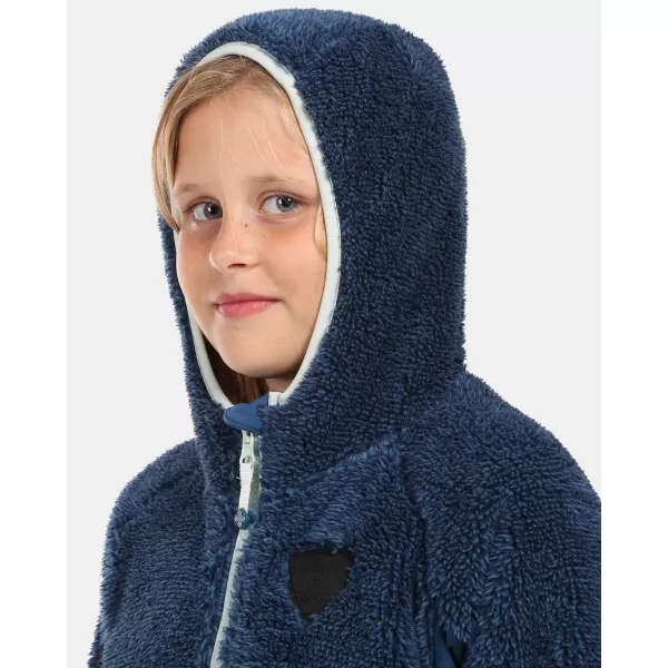  Pulover s kapuco iz flisa za deklice KILPI NORKA-JG WJ0211KI TEMNO MODRA 