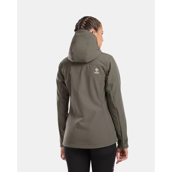  Ženska softshell jakna KILPI RAVIA-W WL0129KI TEMNO ZELENA 