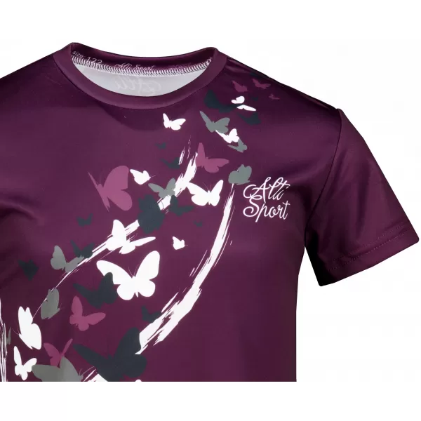  Otroška premium funkcionalna majica ALTISPORT VOJ/ALK022TR01 VIJOLIČNA 