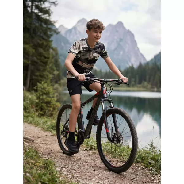  Otroška premium funkcionalna majica ALTISPORT VOJ/ALK014TR01 ČRNA/SIVA 