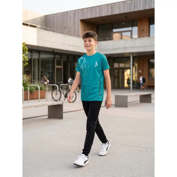 Otroška premium funkcionalna majica ALTISPORT VOJ/ALK004TR01 KEROZIN/BELA 