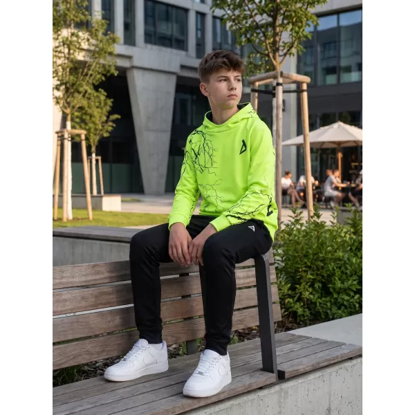  Otroški premium funkcionalni pulover ALTISPORT VOJ/ALK004MI01 NEON RUMENA 