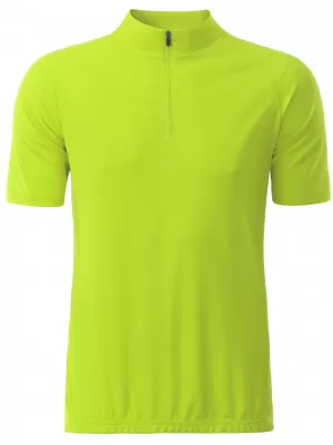 Moški kolesarski dres ALTISPORT NoPrint NP/ALM215NJ SVETLO RUMENA