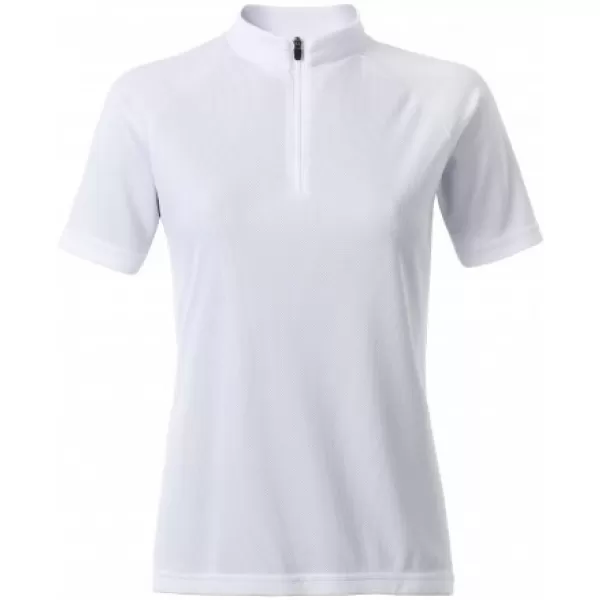  Ženski kolesarski dres ALTISPORT NoPrint NP/ALW115NJ BELA 