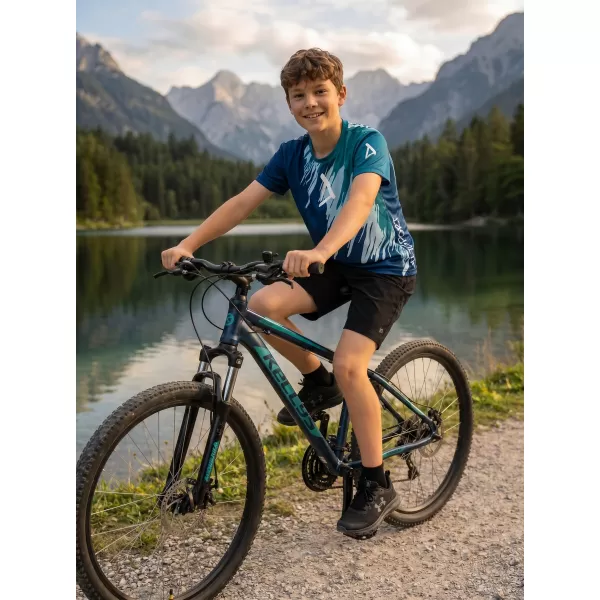  Otroška premium funkcionalna majica ALTISPORT VOJ/ALK006TR01 KEROZIN/MODRA 